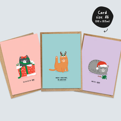 Grumpy Cats Christmas Card Multi-Pack