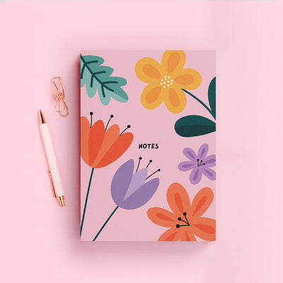 Bold Blooms Hardback Notebook (A5)