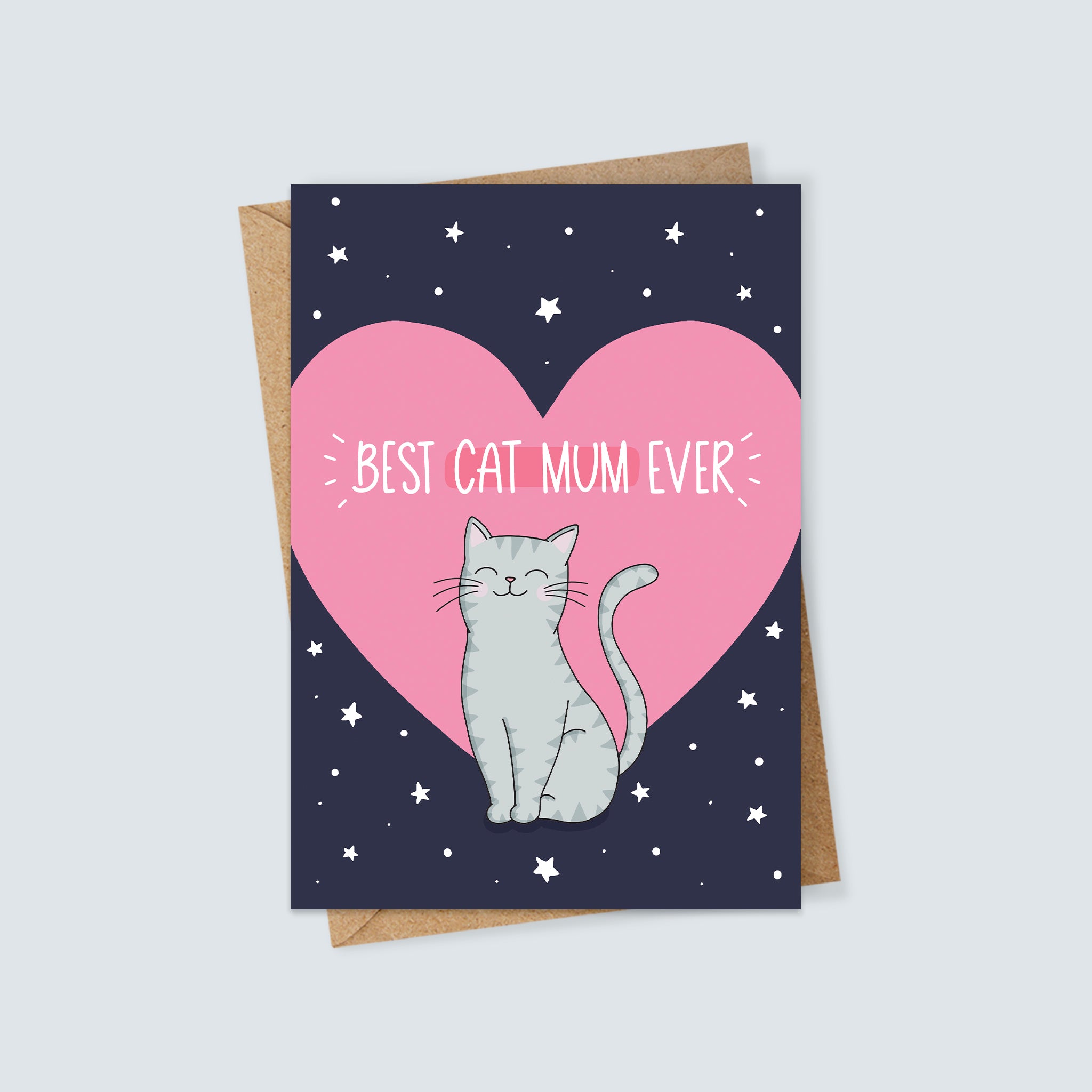 Best Cat Mum Ever Card – Inky in the Wild