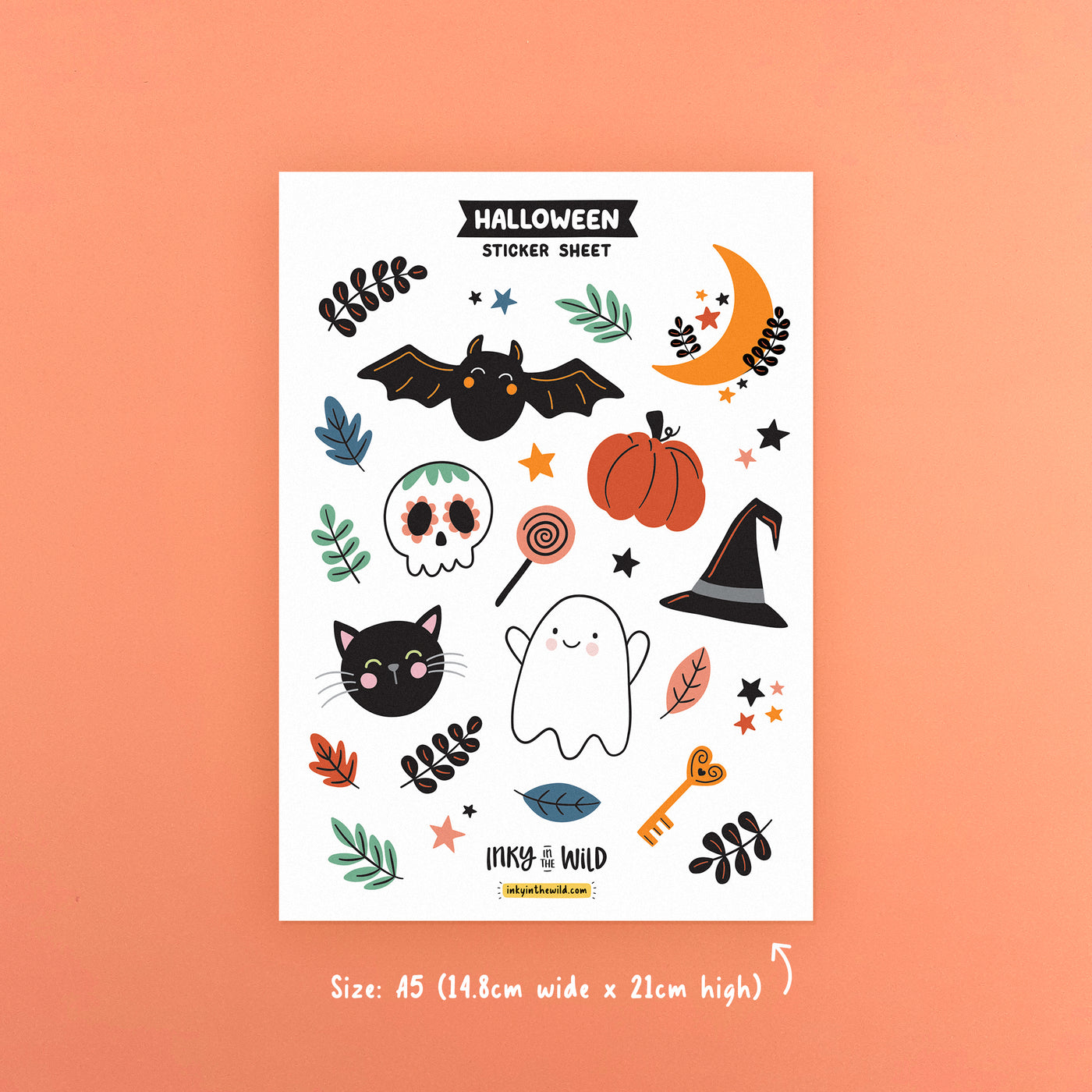Halloween Sticker Sheet (A5)