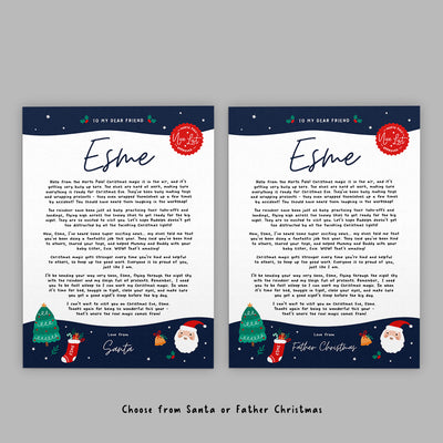 Personalised Letter From Santa Bundle - Starry Skies (NEW FOR 2024)