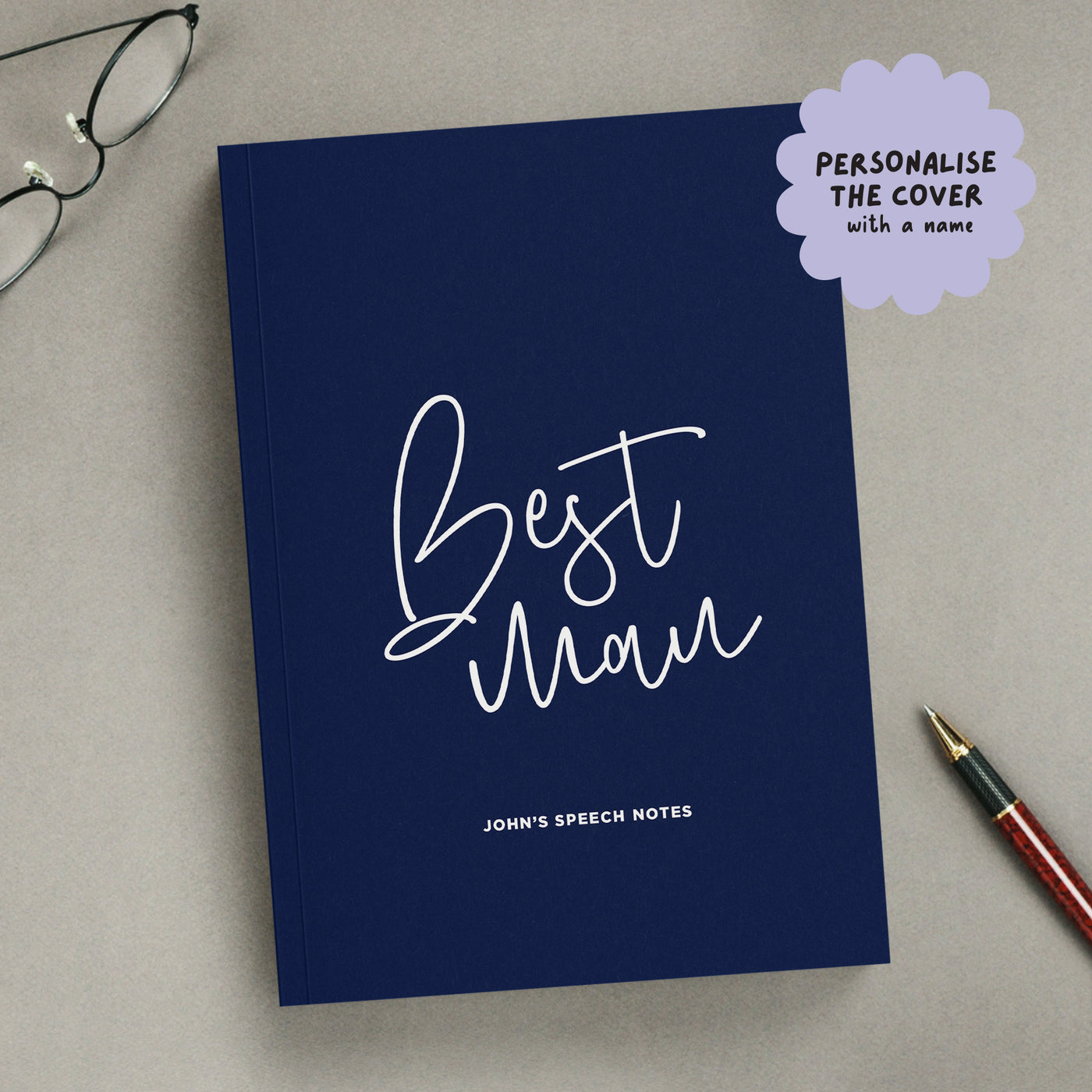 Best Man Wedding Speech Hardback Notebook (A5)