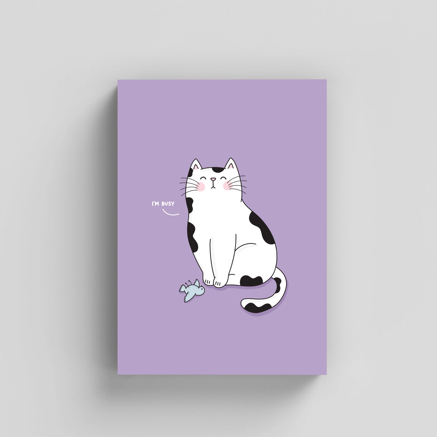 Busy Cat Print