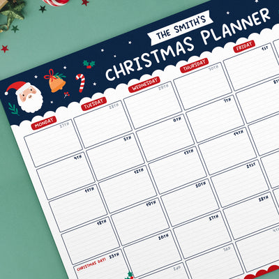 Personalised Christmas Planner - A3 December Calendar
