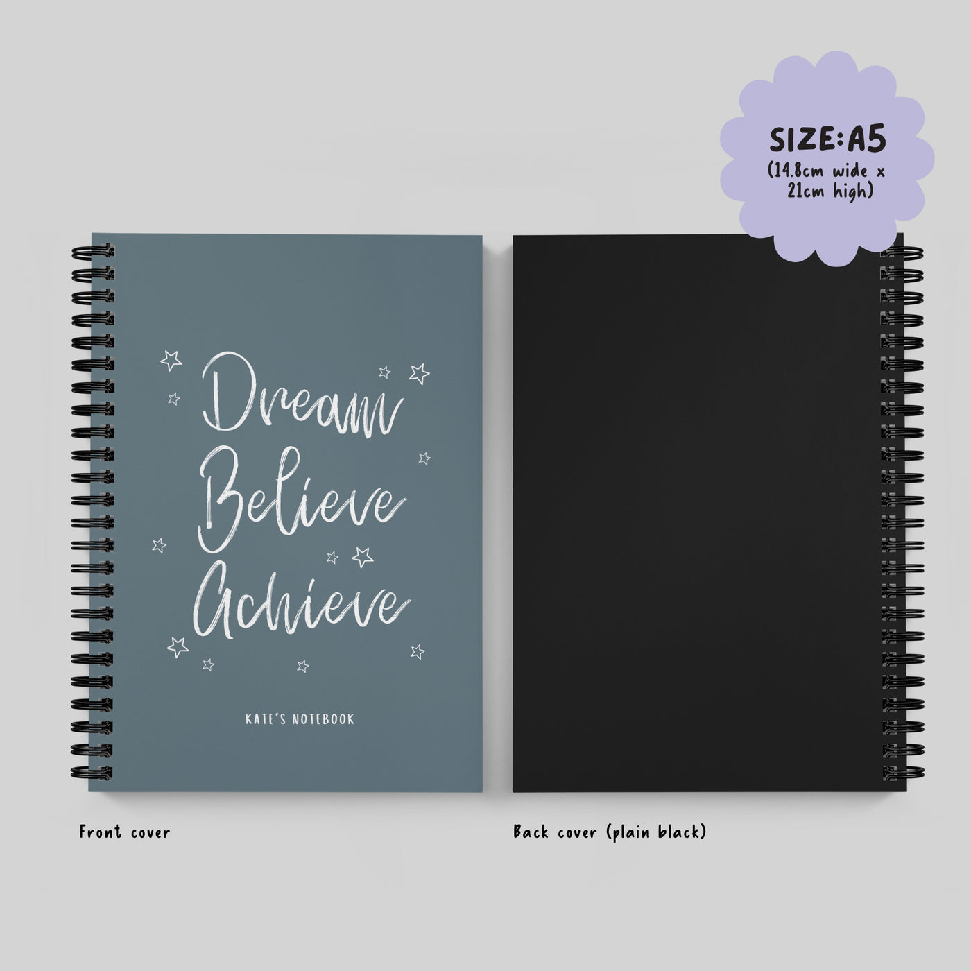 Dream Believe Achieve Spiral Bound Notebook (A5)