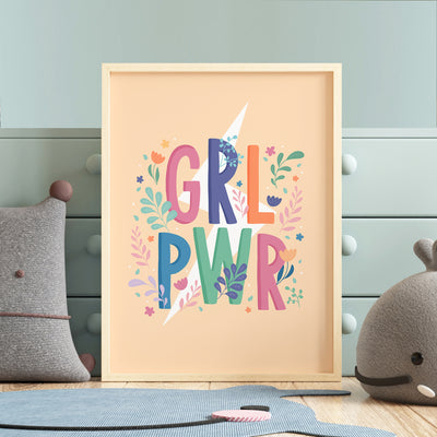 Girl Power Floral Print
