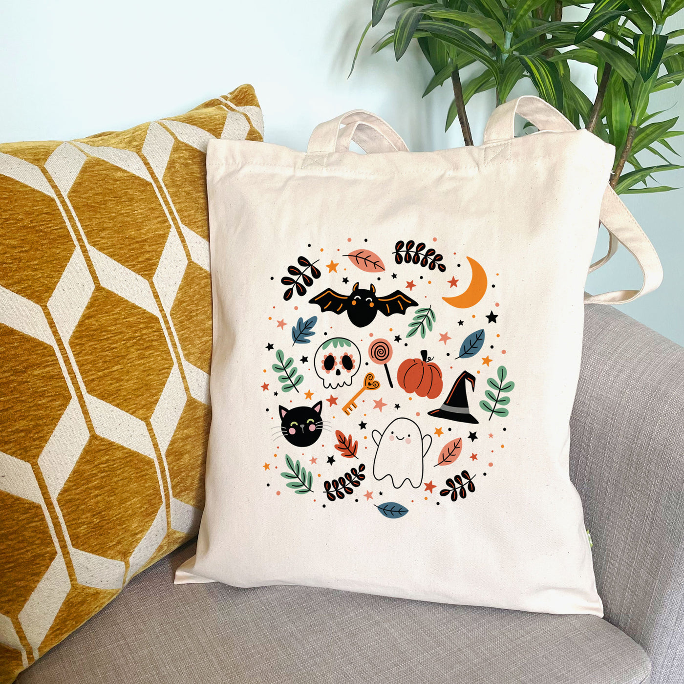 Halloween Pattern Tote Bag