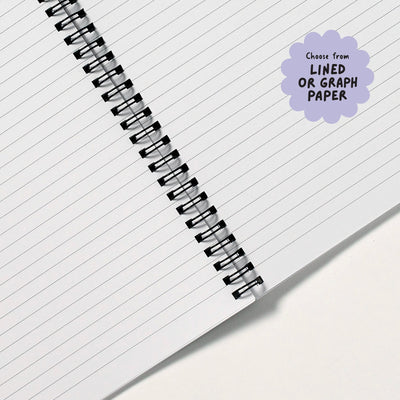 Lazy Daisies Spiral Bound Notebook (A5)