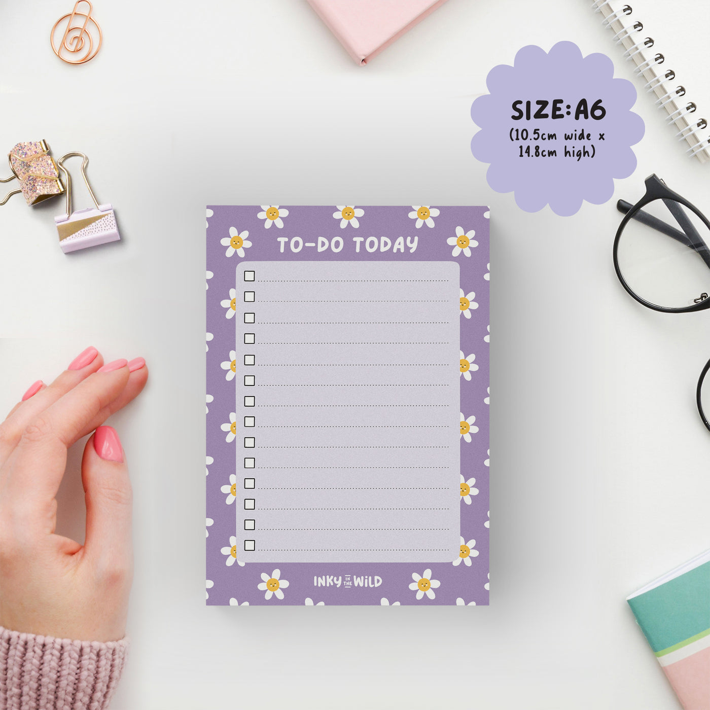 Lazy Daisies To-Do List Notepad (A6)