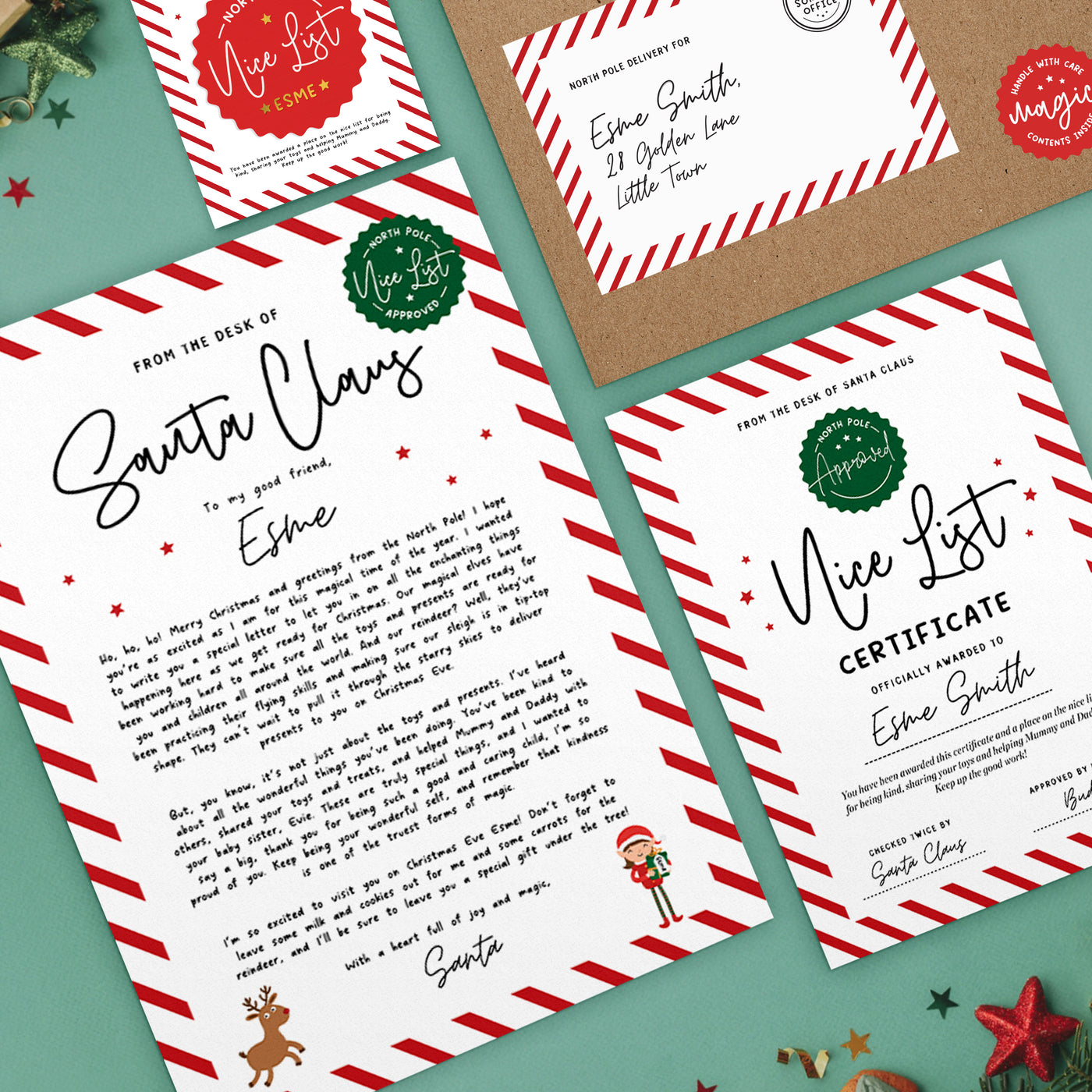 Personalised Letter From Santa Bundle