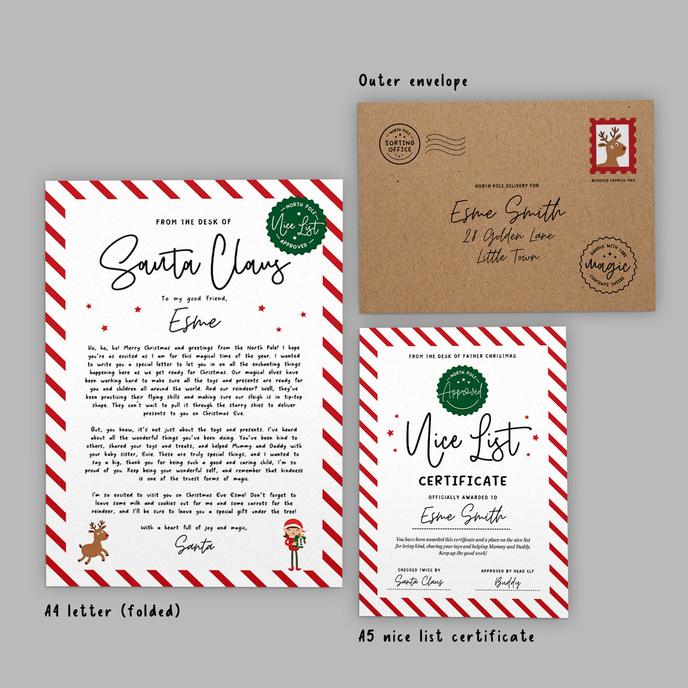 Personalised Letter From Santa Bundle