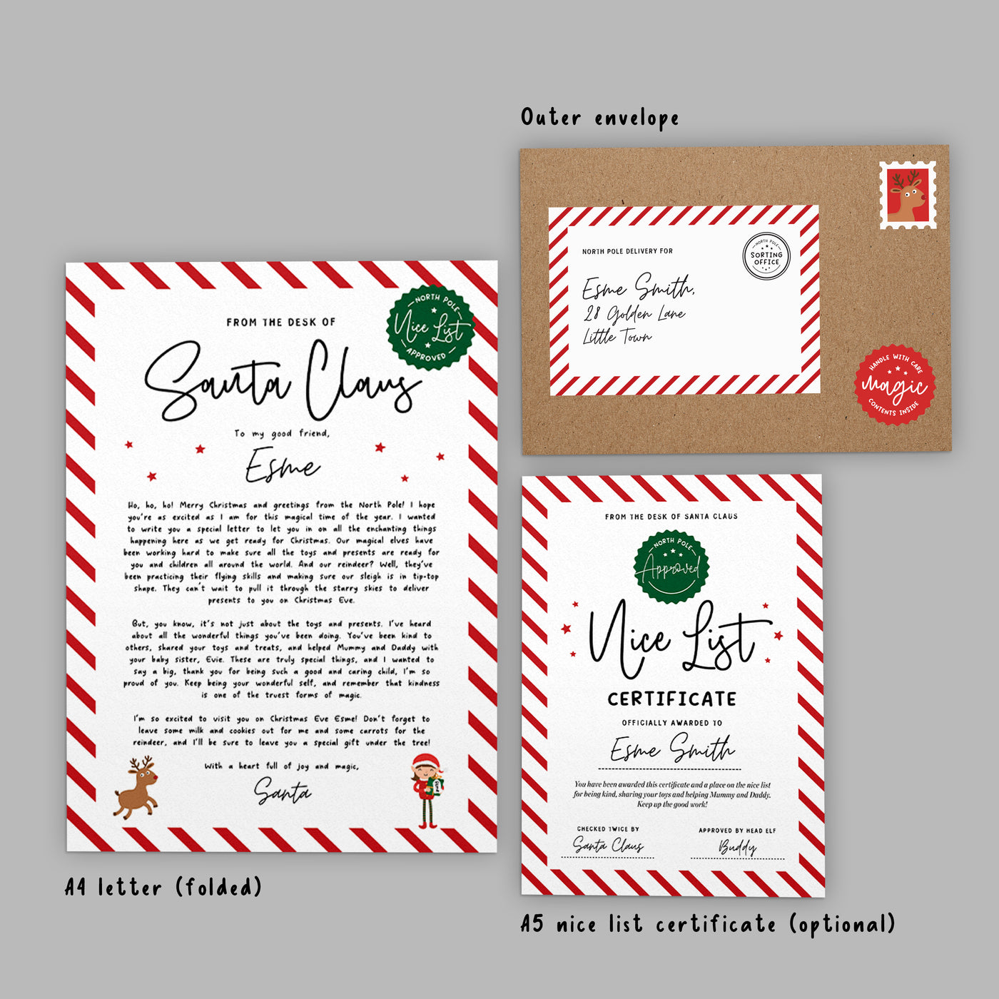 Personalised Letter From Santa Bundle