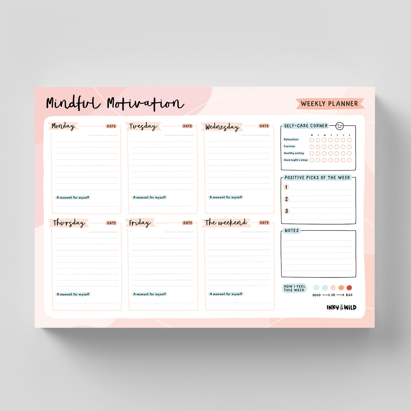 7 x Mindful Motivation Weekly Planners