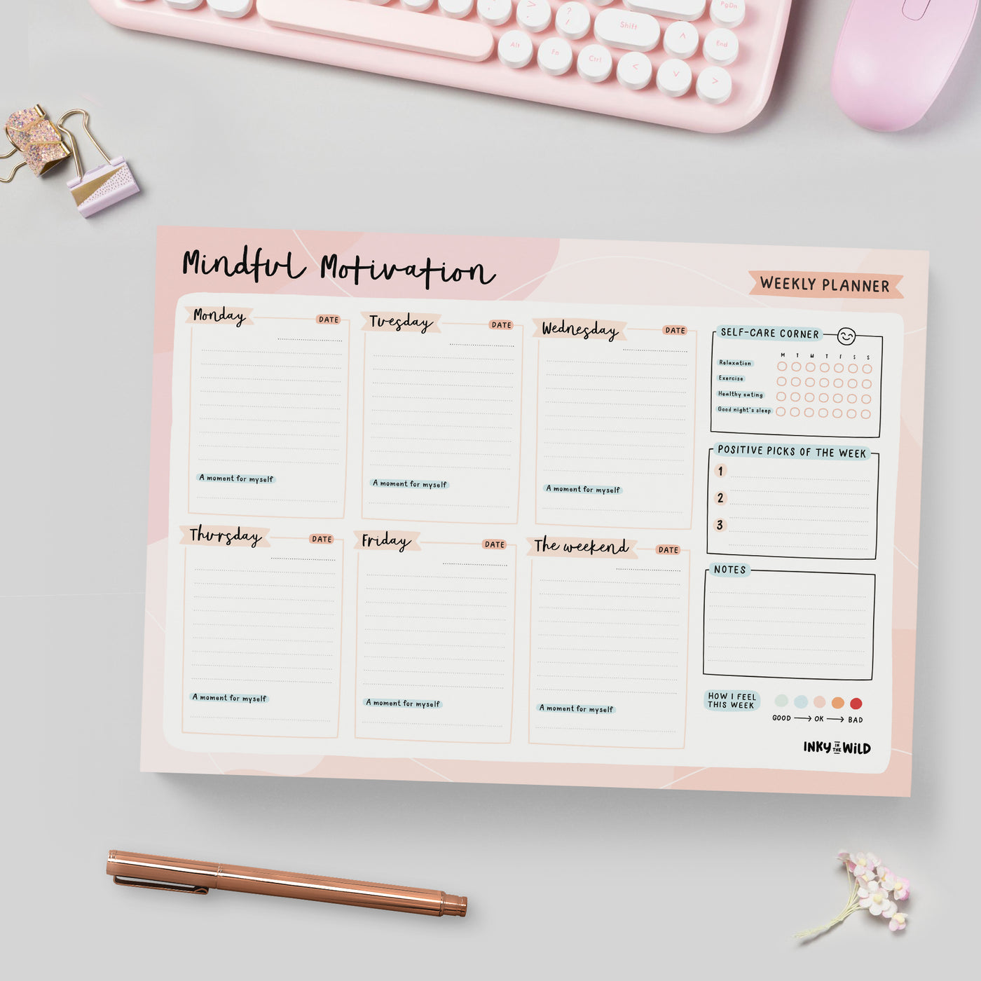 Mindful Motivation Weekly Planner (A4)