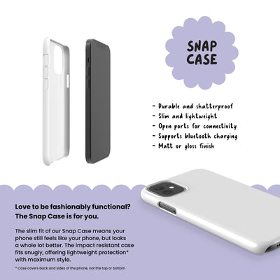 Scallop Colour Block Personalised Phone Case