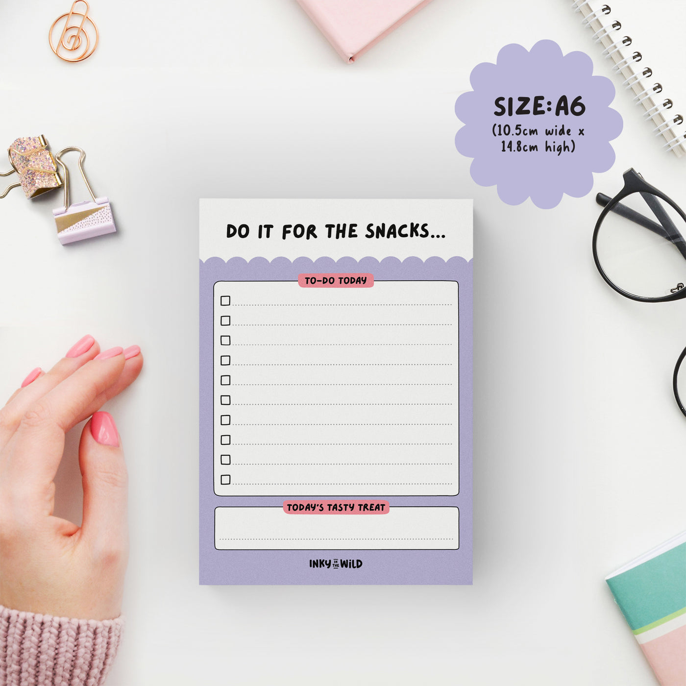 Do It For The Snacks Notepad (A6)