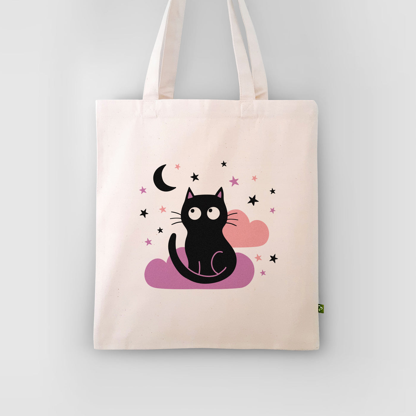 Spooky Black Cat Tote Bag