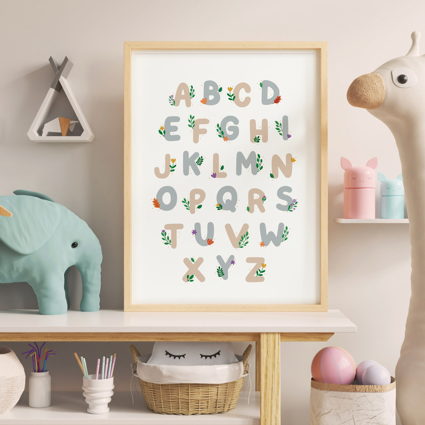 Woodland Alphabet Print