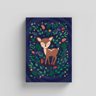 Deer Woodland Print