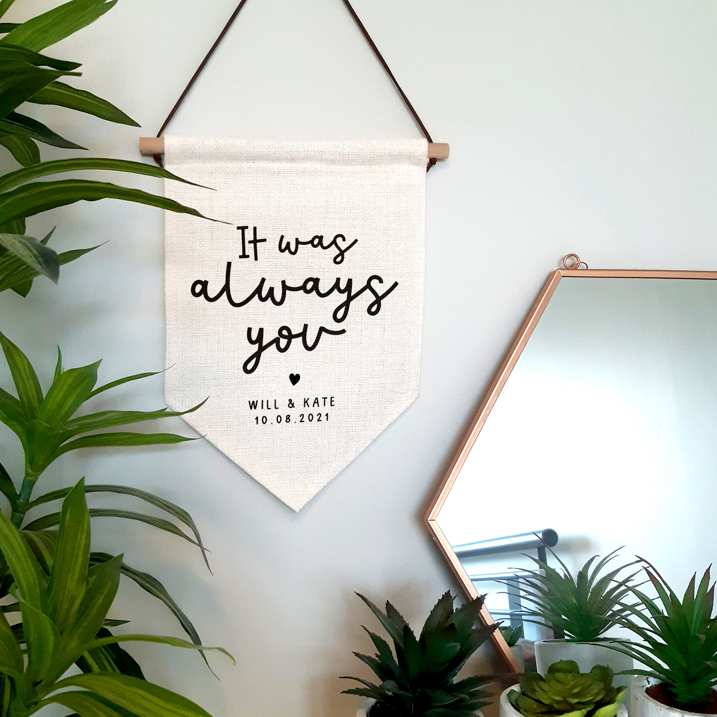 It Was Always You Personalised Wall Hanging