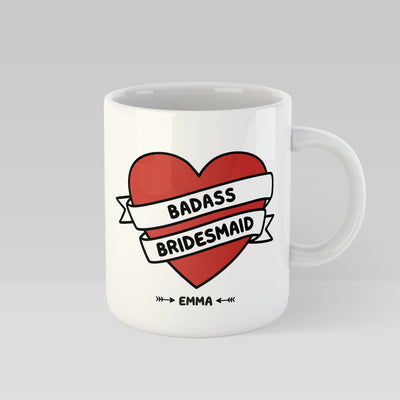 Badass Bridesmaid Personalised Mug