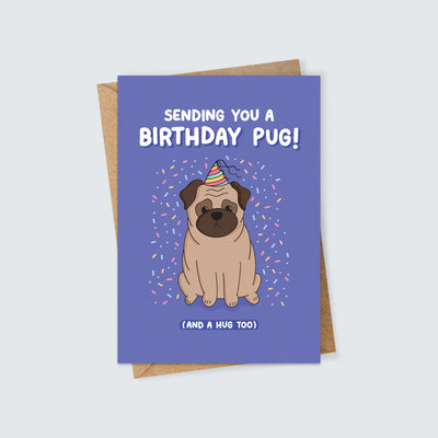 Sending You a Birthday Pug Card