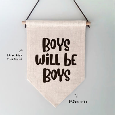 Boys Will be Boys Children's Wall Hanging