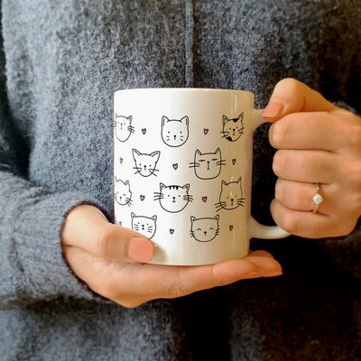 Cat Pattern Mug