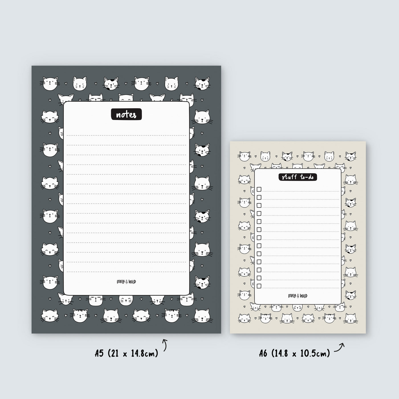 Cat Pattern Notepads