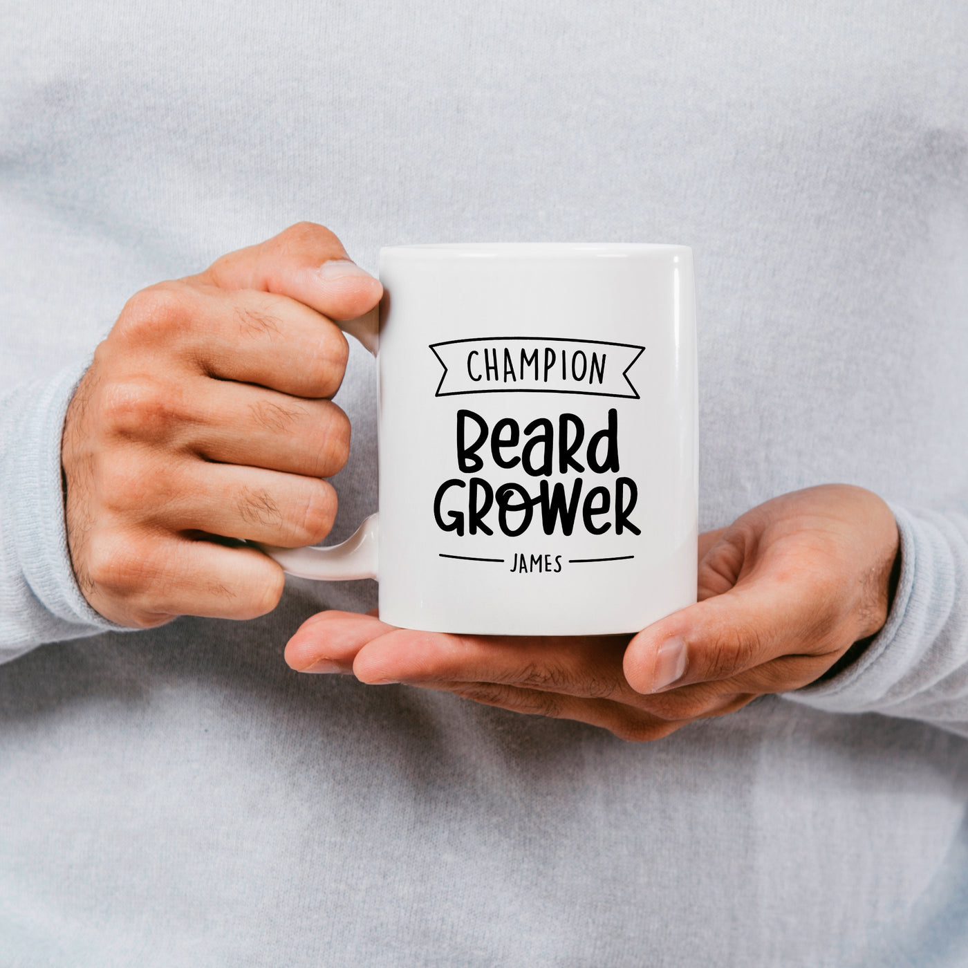 Champion Beard Grower Personalised Mug