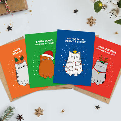 Cats at Christmas Card Multi-Pack