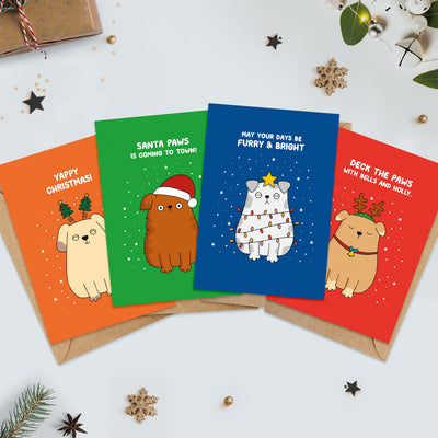 Dogs at Christmas Card Multi-Pack