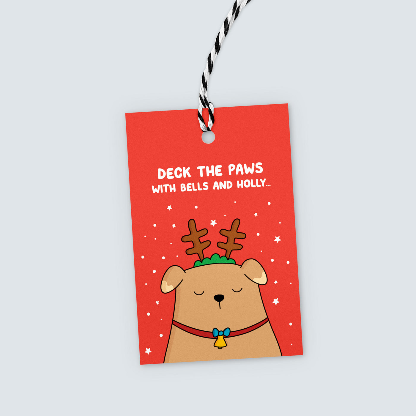 Dogs at Christmas Gift Tags (4 pack)