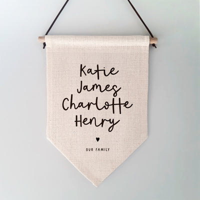 Our Family Personalised Wall Hanging