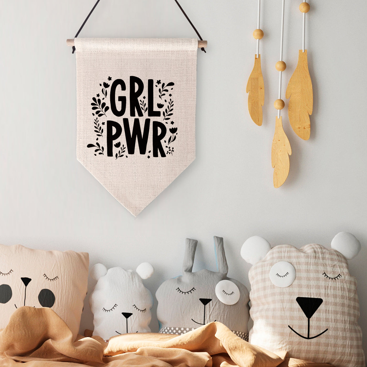 Girl Power Children's Wall Hanging