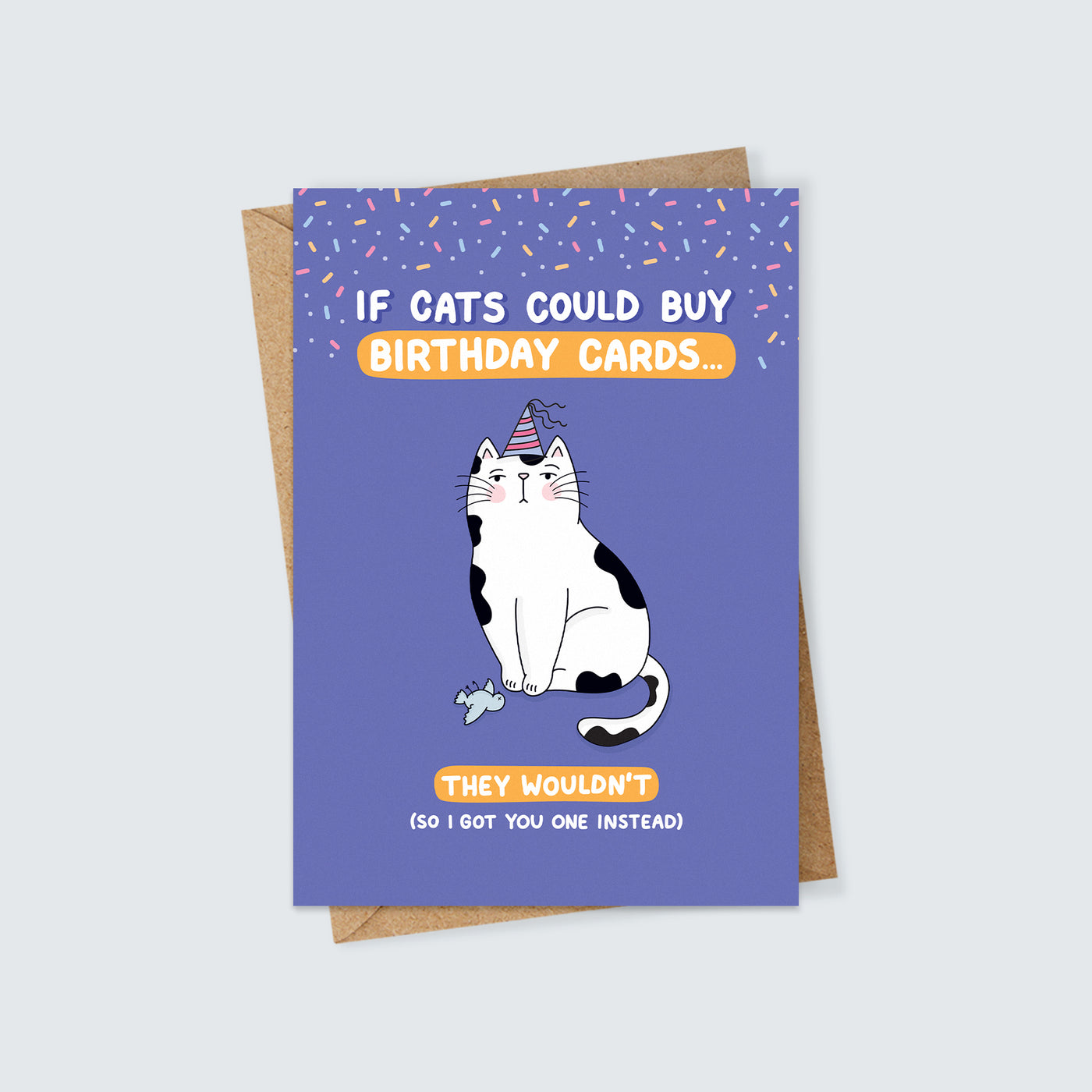 Funny Cat Birthday Card