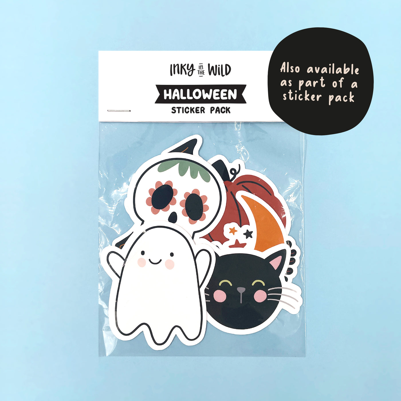 Cute Ghost Vinyl Sticker