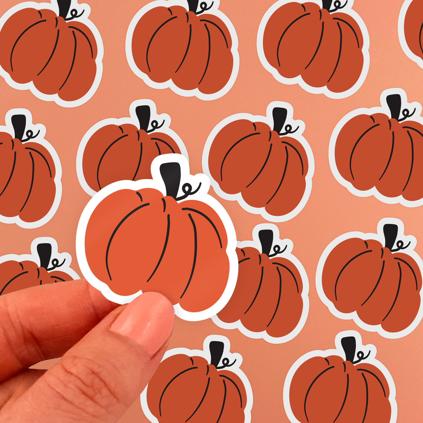 Pumpkin Vinyl Sticker
