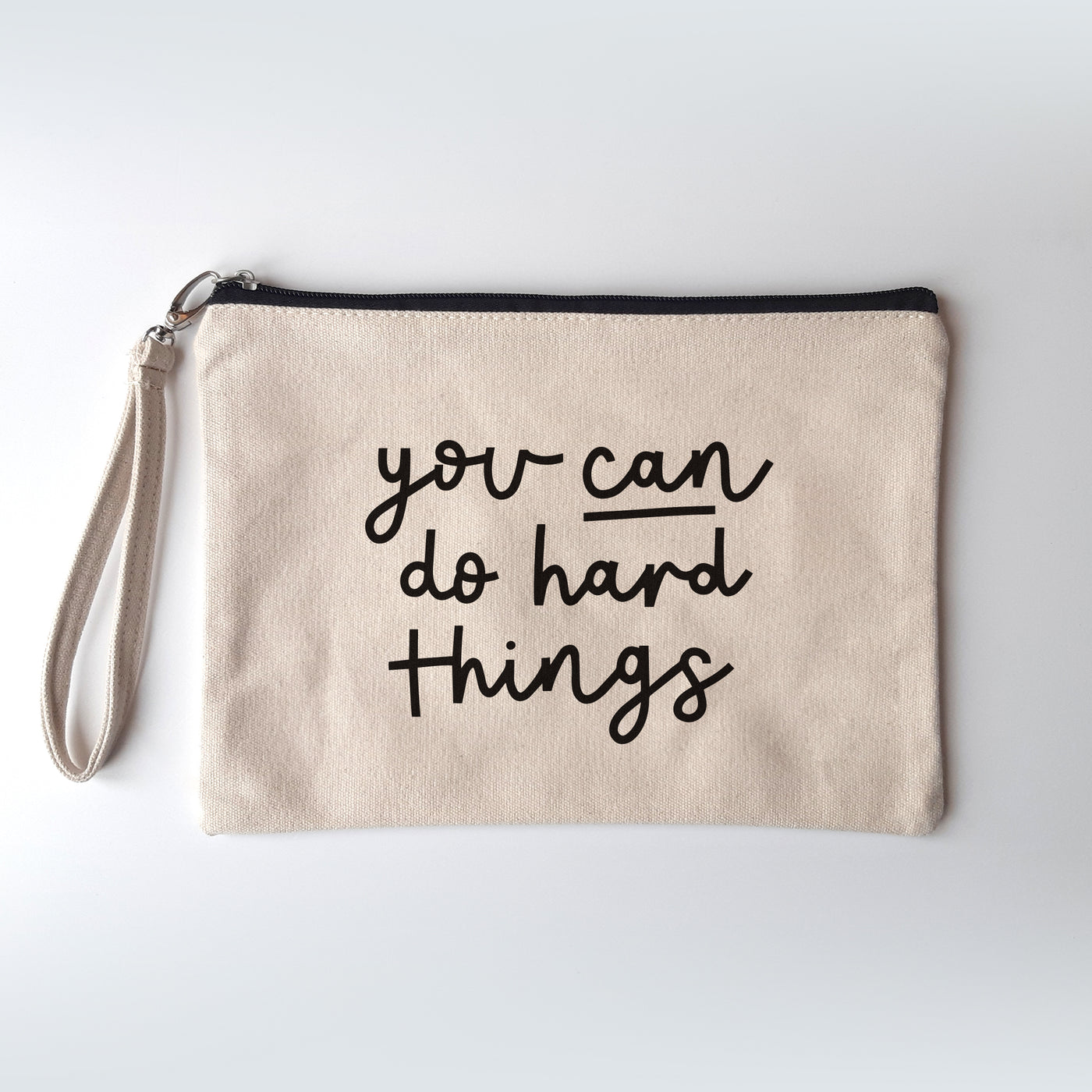 You Can Do Hard Things Canvas Pouch