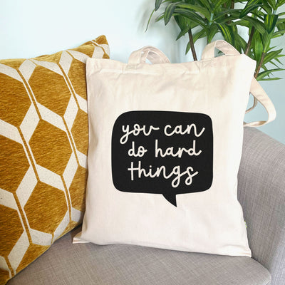 You Can Do Hard Things Tote Bag