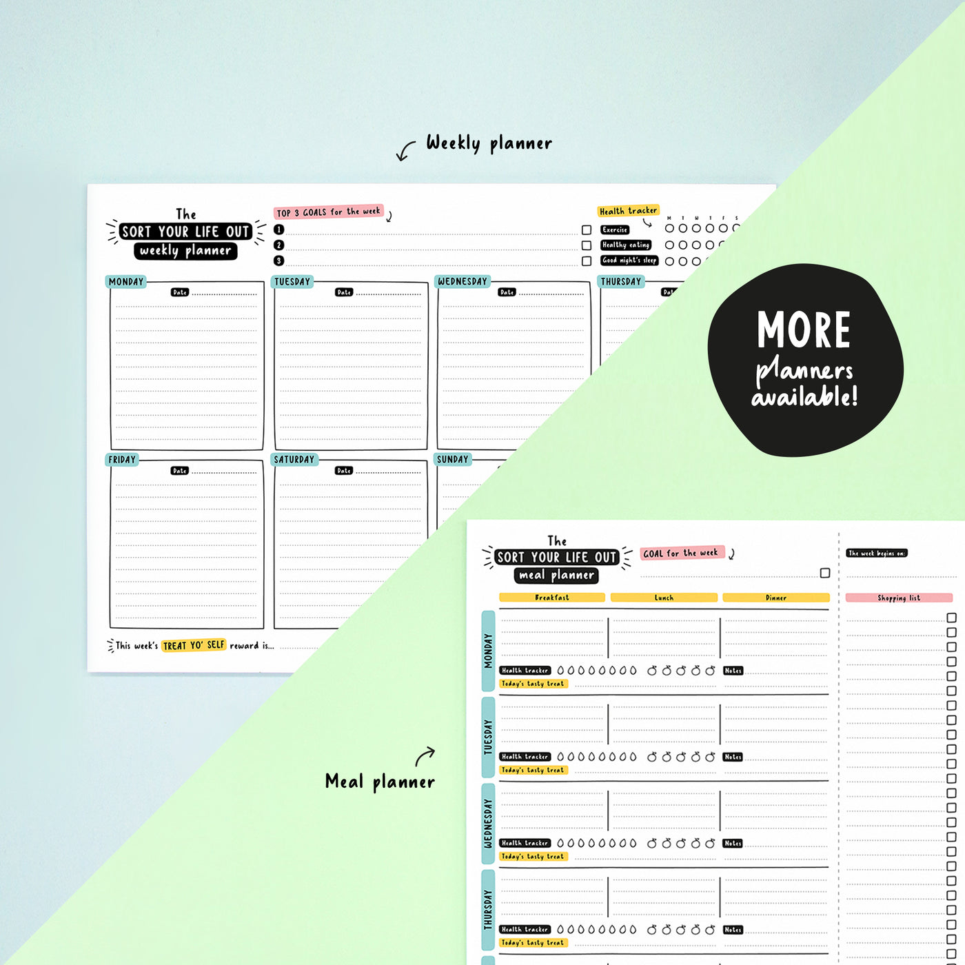 Printable Sort Your Life Out Daily Planner (Instant Download)
