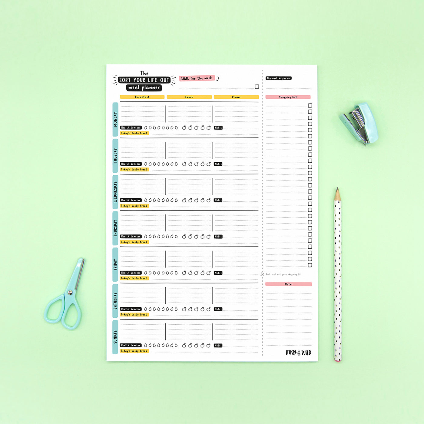 Printable Sort Your Life Out Meal Planner (Instant Download)
