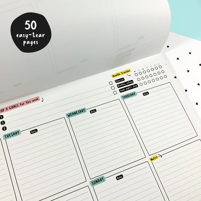 SECONDS SALE - Sort Your Life Out Weekly Planner Notepad - MINOR DEFECTS