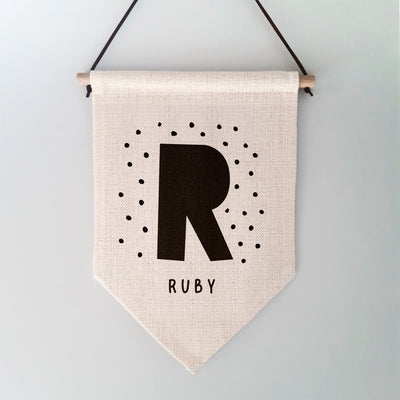 Children's Initial and Name Wall Hanging