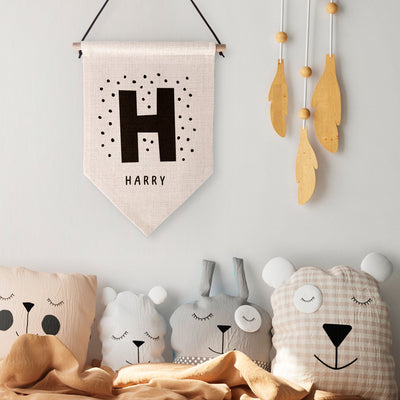 Children's Initial and Name Wall Hanging