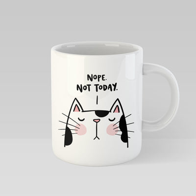 Nope Not Today Sassy Cat Mug