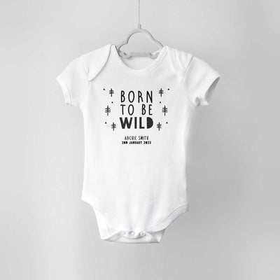 Born to be Wild Personalised Baby Bodysuit