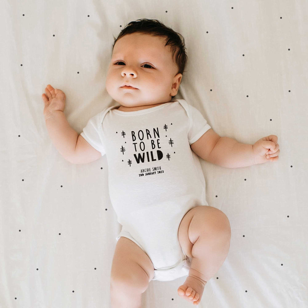 Personalised baby bodysuit sale