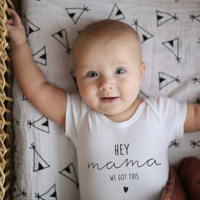 Hey Mama/Dada We Got This Personalised Baby Bodysuit