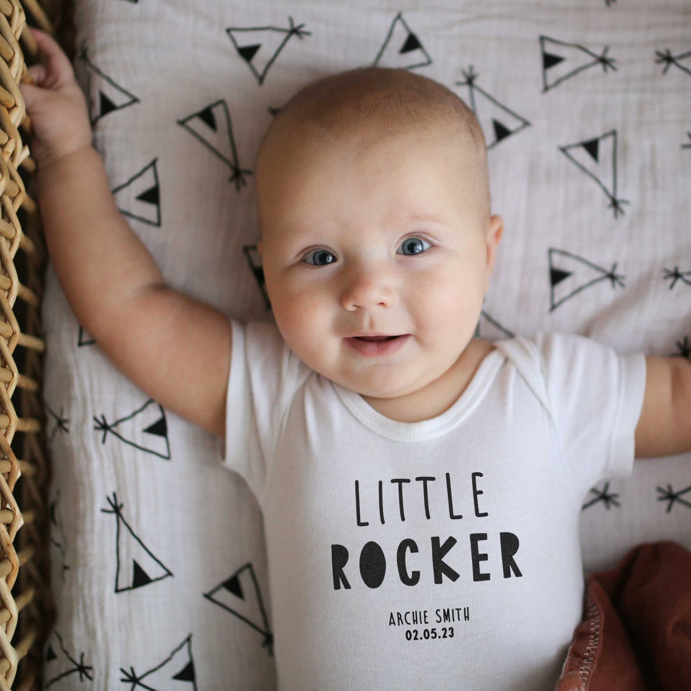 Little Rocker Personalised Baby Bodysuit